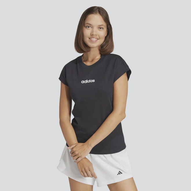 Camiseta adidas Logo Linear Feminina - Foto 1