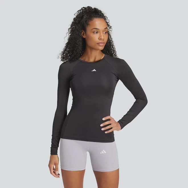 Camiseta adidas Techfit Manga Longa Feminina - Foto 1