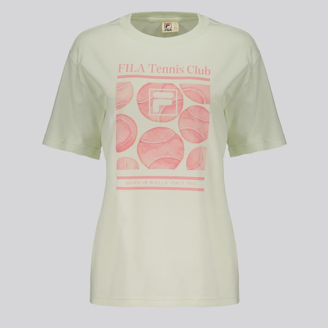 Camiseta Fila Oversized Letter Graphic Feminina - Foto 1