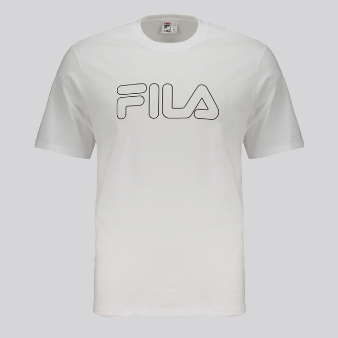 Camiseta Fila Regular Letter Outline Masculina - Foto 1