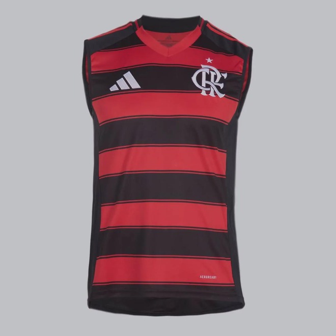Camiseta Regata Flamengo I 25/26 adidas Masculina - Foto 1