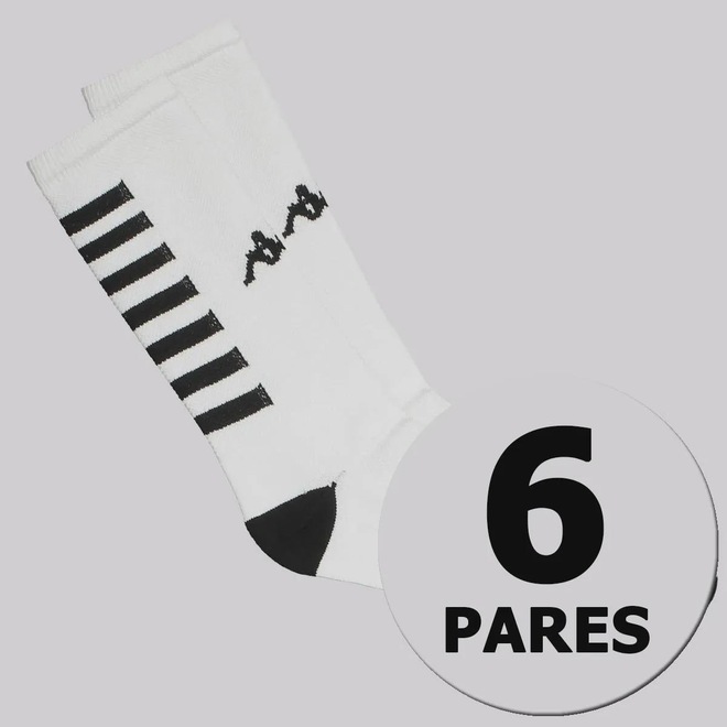Kit Cano Alto Meia Kappa 6 Pares Performance I Unissex - Foto 1