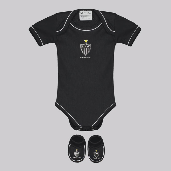 Kit Body Do Atlético Mineiro Infantil FutFanatics - Foto 1