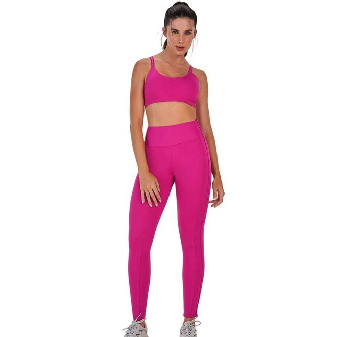 Calça Legging Alto Giro Personalizado Feminina - Foto 1