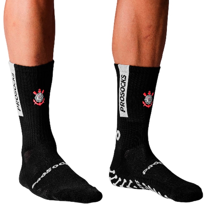 Meia Esportiva Futebol UltraGrip ProSocks Corinthians Masculina - Foto 1