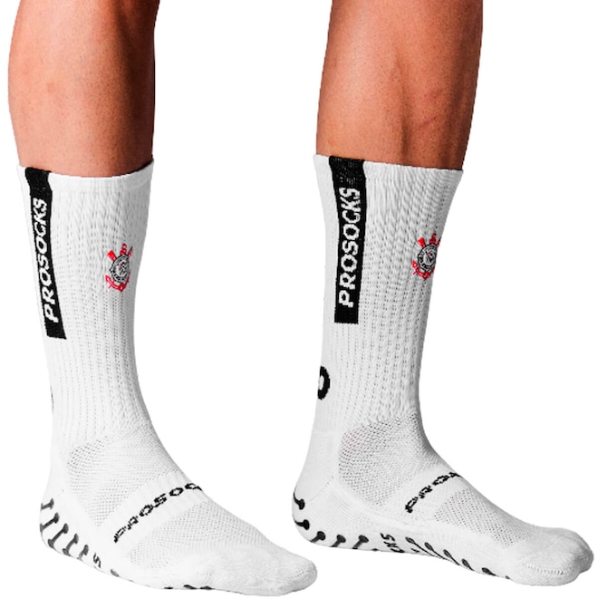 Meia Esportiva Futebol UltraGrip ProSocks Corinthians Masculina - Foto 1
