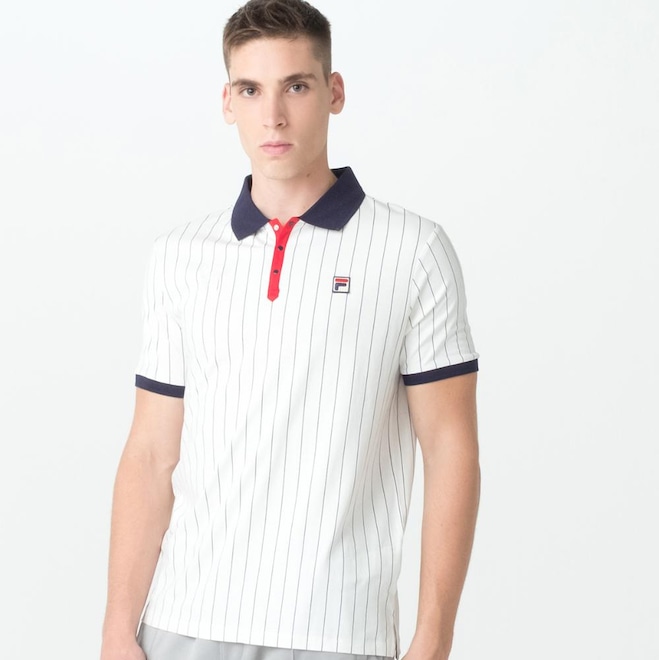 Camiseta Polo Fila Bb1 Masculina - Foto 1