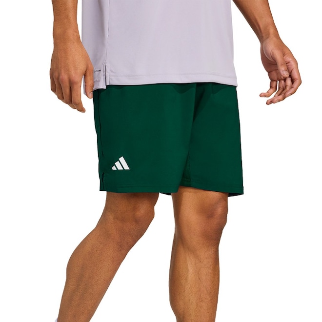 Bermuda Adidas Tênis Clube Climacool Três Listras Masculina - Foto 1