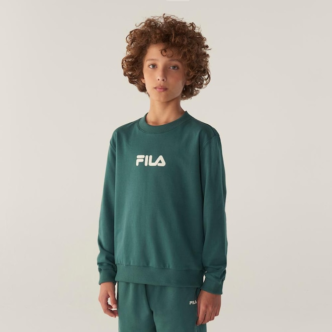 Casaco Fila Regular Letter Light Infantil - Foto 1