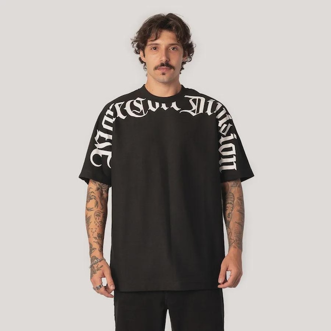 Camiseta Box Fit MCD Mj Caligraffiti Masculino - Foto 1