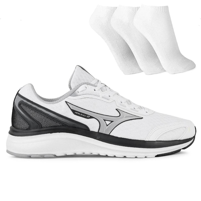Tênis Mizuno Raijuu 2 + 3 Pares de Meias Masculino - Foto 1