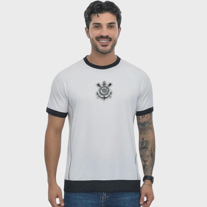 Camiseta Coimbra Corinthians Trancador com Punho Unissex - Foto 1
