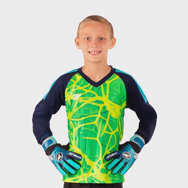 Camisa de Goleiro Poker Manga Longa Cardio Infantil - Foto 1