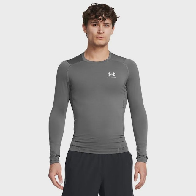 Camiseta Compressão de Treino Under Armour HeatGear Masculina - Foto 1