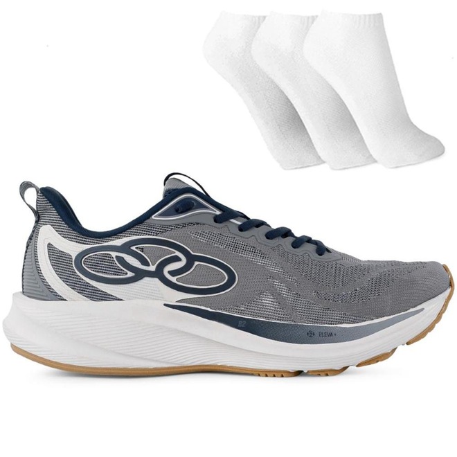 Tênis Masculino Olympikus Circuito + 3 Pares de Meias - Foto 1