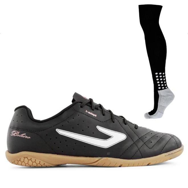 Chuteira Futsal Masculina Topper Boleiro V + Meião Penalty Matis 788 - Foto 1