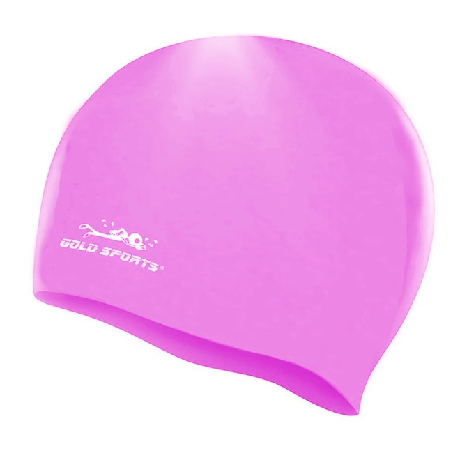 Touca de Natação Gold Sports Pro De Silicone Adulo - Foto 1