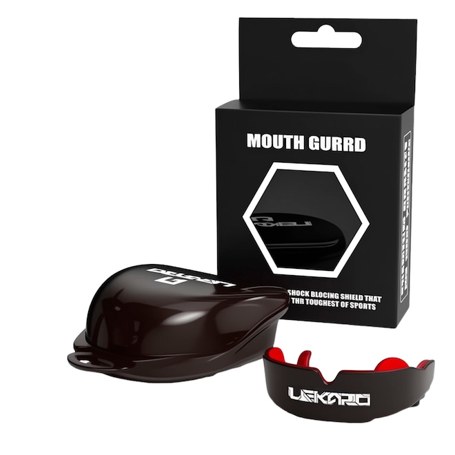 Protetor Bucal Gold Sports Profissional Lekaro V Com Caixa - Foto 1