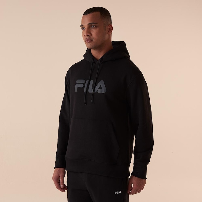 Casaco Com Capuz Fila Comfort Letter III Masculino - Foto 1