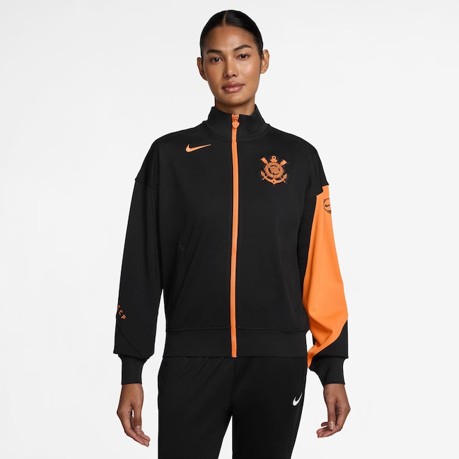 Jaqueta Corinthians Nike Total 90 Anthem III Academy Pro Feminina - Foto 1