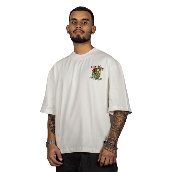 Camiseta Overking Oversized Suedine São Jorge Masculina - Foto 1