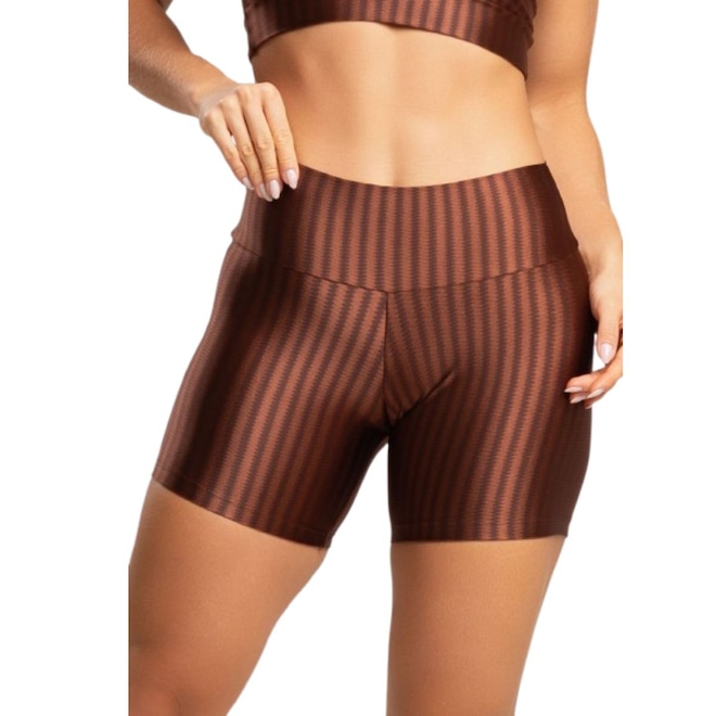 Short Fitness Ikat New Zig 3D Vekyo Poliamida - Moda Fitness - Feminina - Foto 1