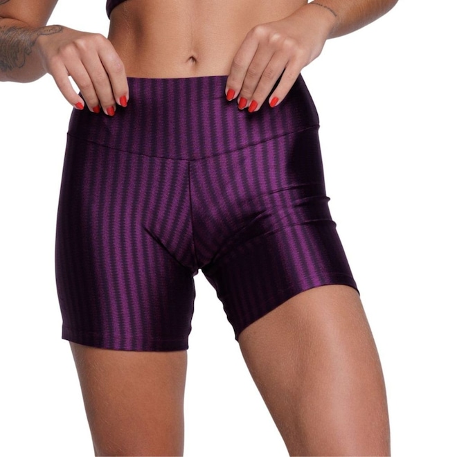 Short Fitness Ikat New Zig 3D Vekyo Poliamida - Moda Fitness - Feminina - Foto 1