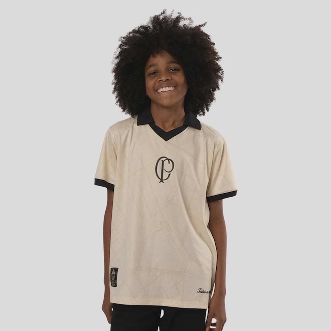 Camisa Polo Corinthians 115 Anos Infantil - Foto 1