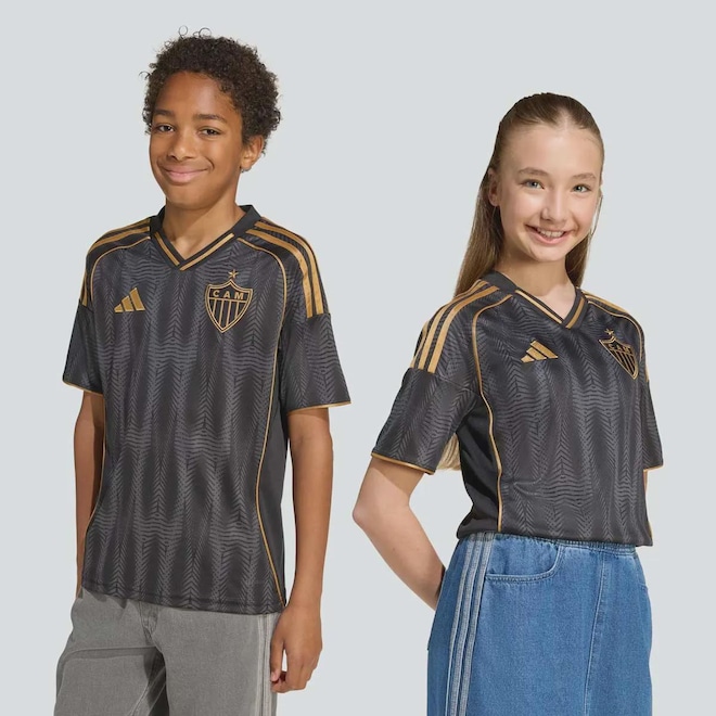 Camisa do Atlético Mineiro III 25/26 adidas Infantil - Foto 1