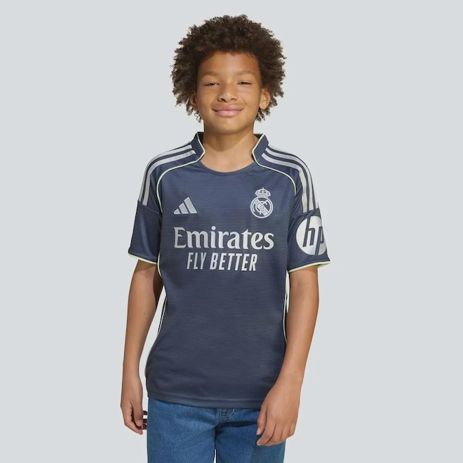 Camisa Real Madrid Away 2026 adidas Infantil - Foto 1