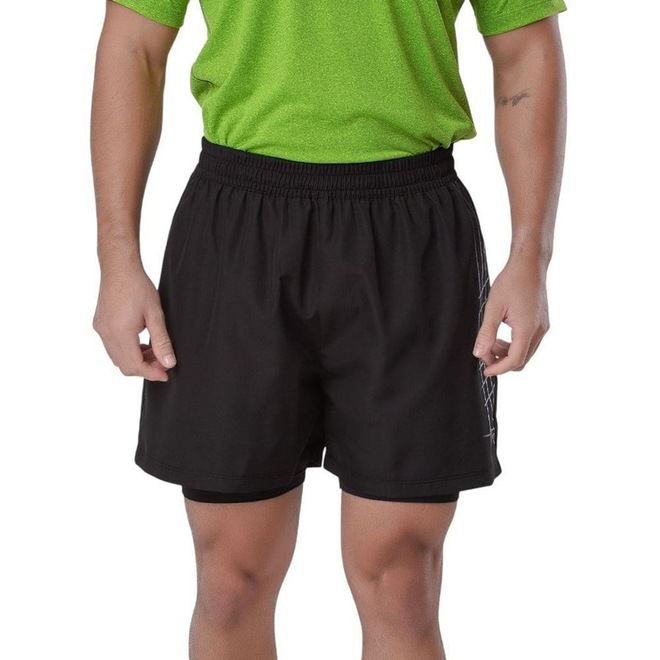 Short Duplo Elite Di Lorenzo Masculino - Foto 1
