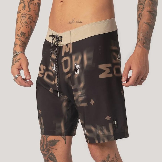 Bermuda Água Logomania 48cm - Mcd - Masculino - Foto 1