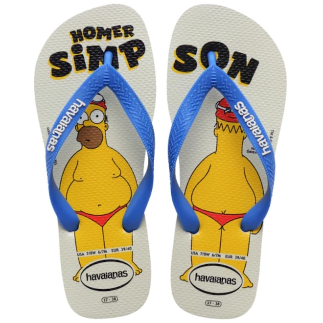 Chinelo Havaianas Simpsons Masculino - Foto 1