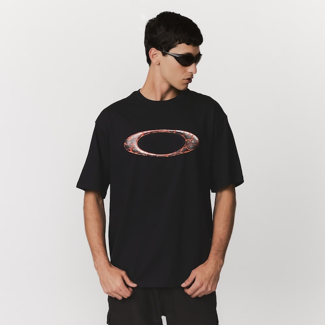 Camiseta Oakley Ellipse Magma Masculina - Foto 1