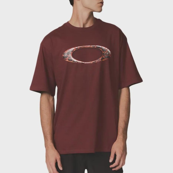 Camiseta Oakley Ellipse Magma Red Night Masculino - Foto 1