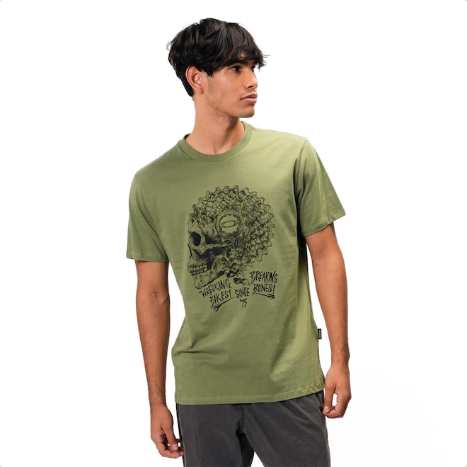 Camiseta Oakley Skull Wreck Tee Masculino - Foto 1