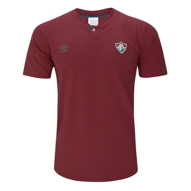 Camisa Polo Fluminense Viagem 2024/25 Umbro Masculina - Foto 1