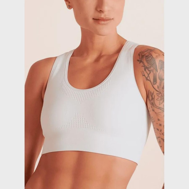 Top Nadador Lupo Sport 71851-001 Feminino Sem Costura Alta Compressão Microfibra T. P/XG - Lupo - Foto 1