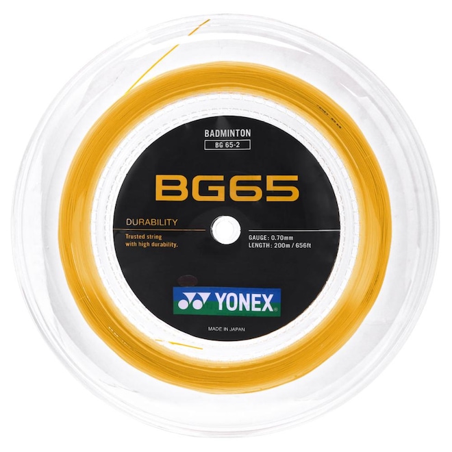 Corda Yonex BG-65 Para Badminton 0.70mm - Rolo com 200 Metros - Foto 1