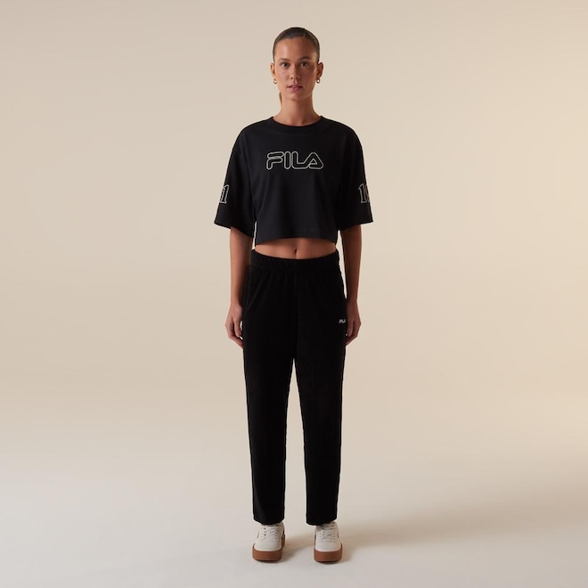 Calça Fila Essentials Canelada Feminina - Foto 1