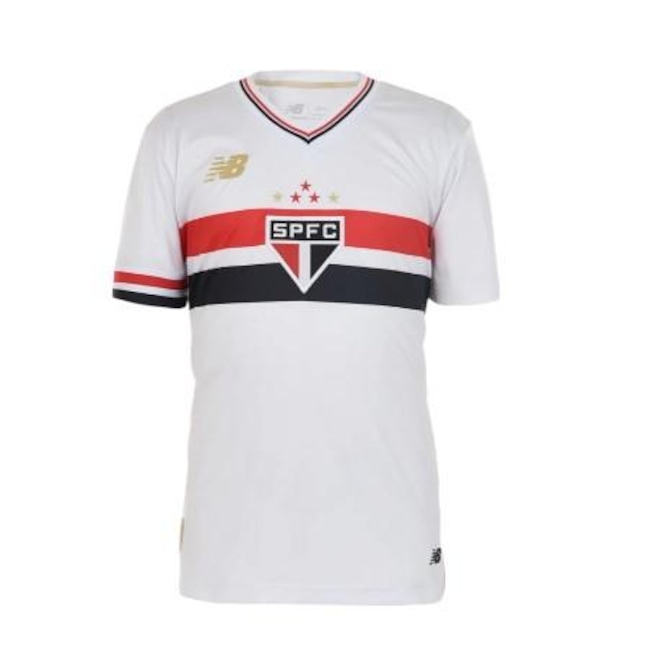 Camisa do São Paulo I 25/26 Infantil New Balance Torcedor - Foto 1