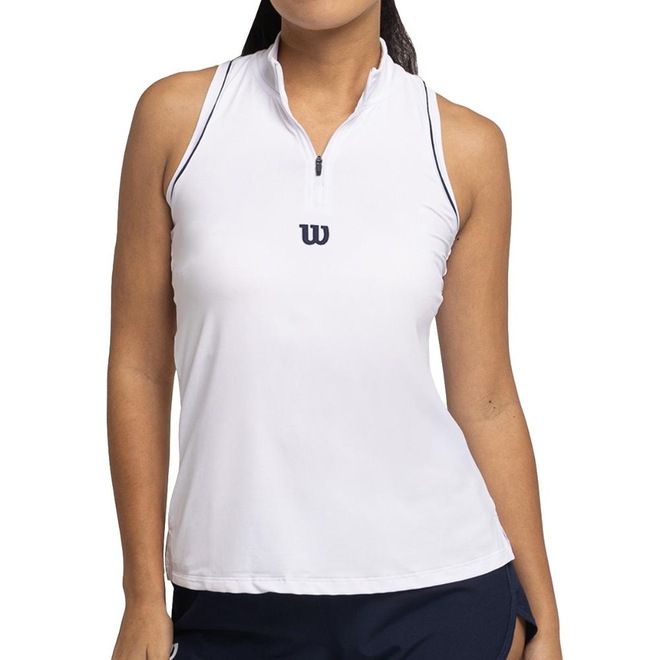 Regata Wilson Tour Zip Tank Feminino - Foto 1