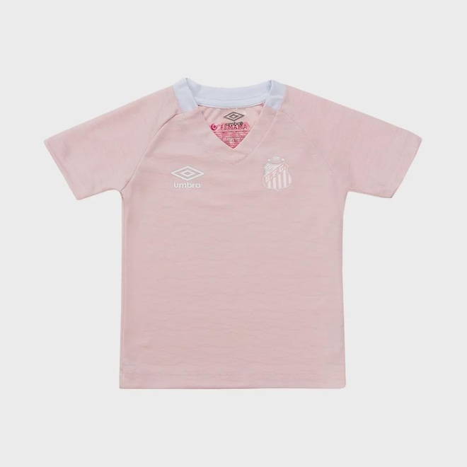 Camisa do Santos 25/26 Infantil Umbro Outubro Rosa - Foto 1