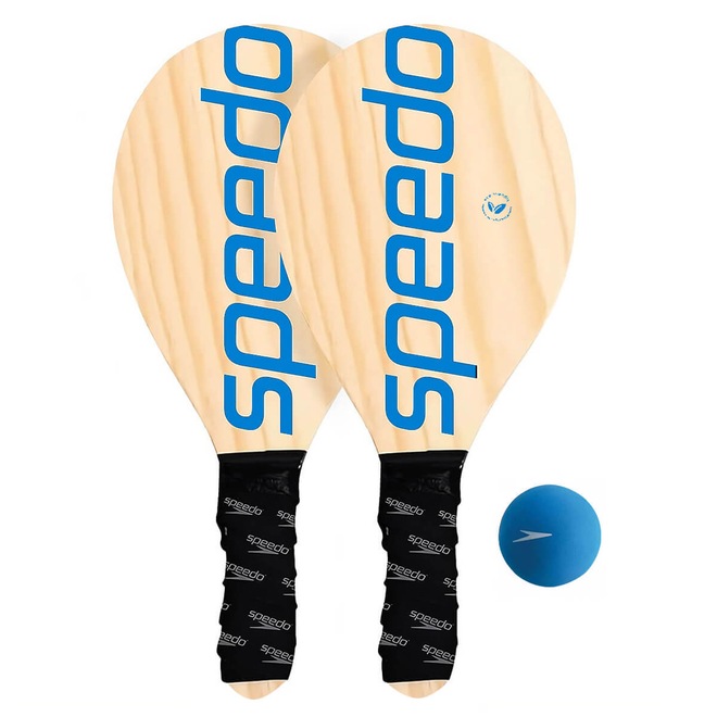 Kit 2 Raquetes 1 Bolinha de Frescobol Speedo - Foto 1