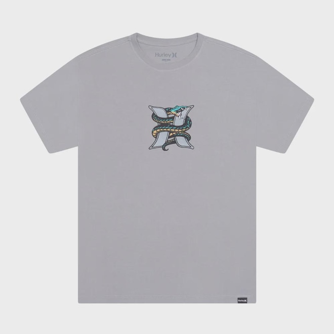 Camiseta Hurley Silk Snake Masculina - Foto 1