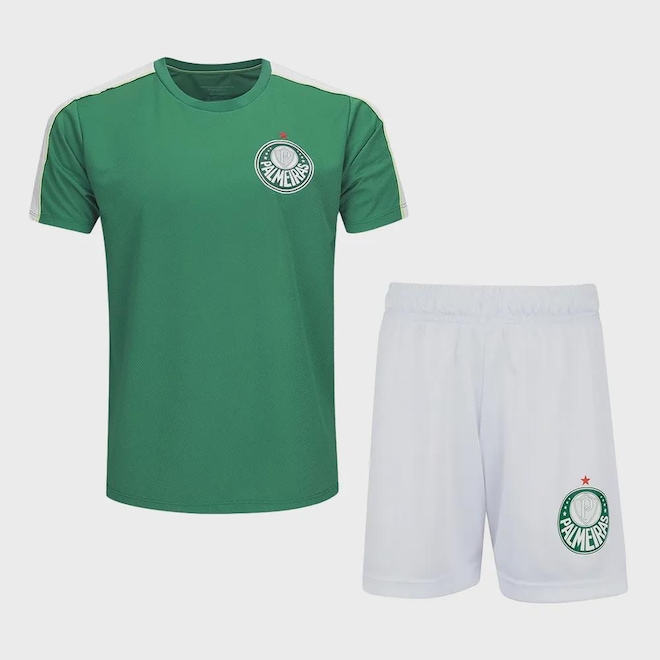 Kit de Uniforme de Futebol Infantil Betel Palmeiras Challenge II - Foto 1