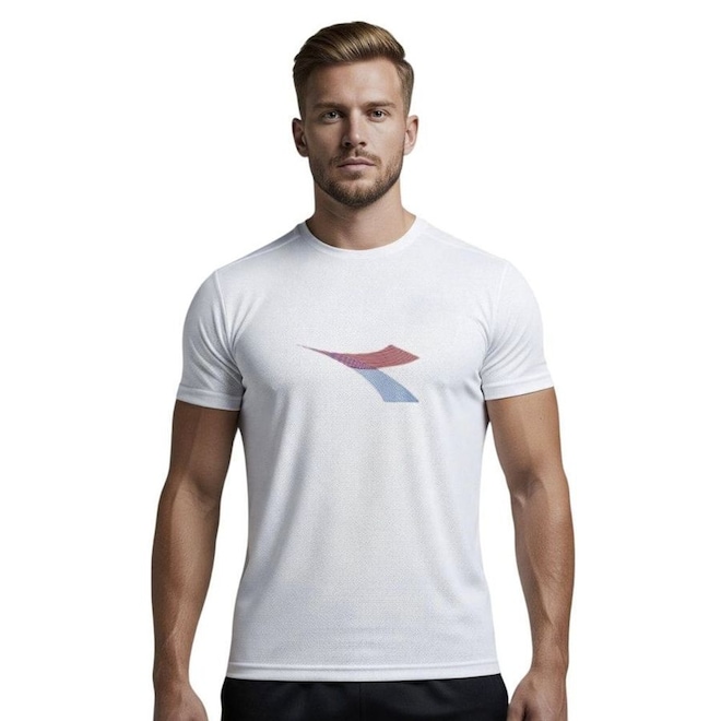 Camiseta Diadora Big Logo Movimento Masculina - Foto 1