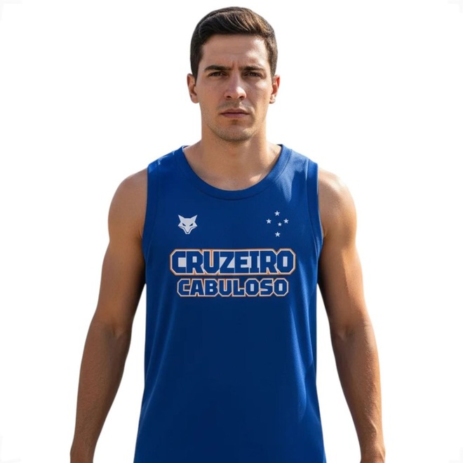 Regata Basquete Cruzeiro Oficial Astro Masculina - Foto 1