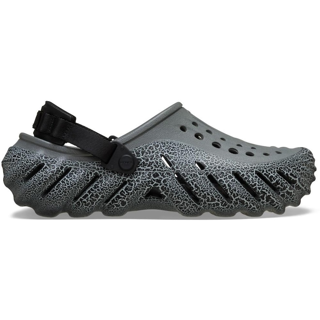 Sandália Unissex Crocs Echo Crackle Clog Slate - Foto 1