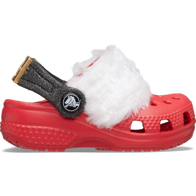 Sandália Unissex Crocs Littles Santa Varsity - Foto 1